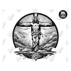 Redeeming Jesus Cross PNG File - Sublimation Designs, Graphics - Faithful Religious Art - Digital Print, Download, Chris