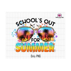 School Out For Summer Png, Retro Summer Png, Summer Sunglass Png, Last Day of School Png, Summer Break Png, Hello Summer, Teacher Summer Png