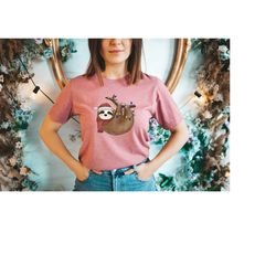 Sloth Christmas Shirt, Merry Slothmas Tee, Sloth Christmas Light Shirt, Cute Christmas Gift Tee, Sloth Lover Shirt, Funn