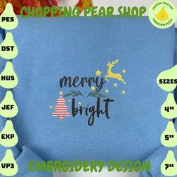 Christmas Embroidery Designs, Merry And Bright Designs, Merry Christmas Embroidery Designs, Christmas Designs