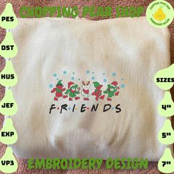 Christmas Embroidery Designs, Grateful Dead Dancing Christmas Bear Embroidery, Trending Embroidery Designs, Friend Embroidered