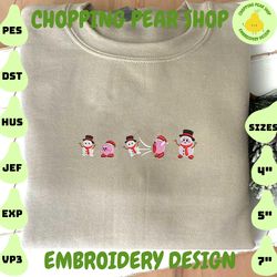 Kirby X Snowman Embroidery Designs, Christmas Embroidery Designs, Christmas 2022 Embroidery Files, Xmas Embroidery Designs