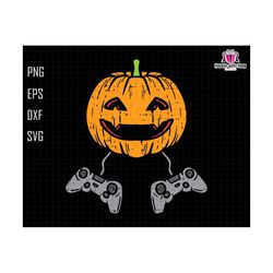 Pumpkin Controller Svg, Pumpkin Gaming, Funny Pumpkin Svg, Retro Halloween Svg, Instant Download, Spooky Season, Fall Vibes, Smile Face