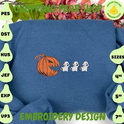 Creepy Cartoon Embroidery Design, Spooky Halloween Embroidery File, Horror Movie Characters Embroidery File, Horror Pumpkin  Embroidery Machine File
