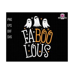 FaBoo Lous Svg, Retro Halloween Svg, Halloween Svg, Cut File For Cricut and Silhouette, Cute Ghost Svg, Retro Halloween, Spooky Season Svg