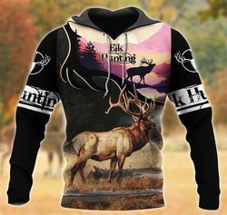 Elk Hunting 3D All Over Print | Hoodie | Unisex | Full Size | Adult | Colorful | HT4943