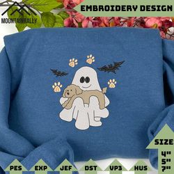 Mini Ghost Dog Embroidery Design, Halloween Spooky Embroidery Design, Boo Puppy Embroidery File, Embroidery Designs