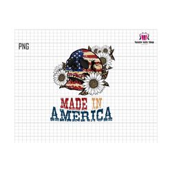 Made In America Png, Distressed American Flag Png, 4th of July Skeleton Png, Skull Png, 4th of July Gifts, USA Flag Png, Patriotic Png