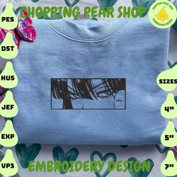Anime Inspired Embroidery Designs, Machine Embroidery Design file, Pes, Dst, Jef, Vp3, Hus, Instant Download. Cute Girl Anime Designs
