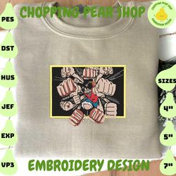 Anime Inspired Embroidery Designs, Anime Character Embroidery Files, Instant Download, Embroidery File
