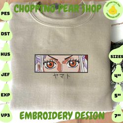 Anime Inspired Embroidery Designs, Anime Character Embroidery Files, Instant Download, Embroidery Machine Files