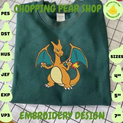 Anime Dragon Embroidery Designs, Anime Machine Emroidery Files, Instant Download, Embroidery Design For Shirt Craft