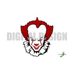 Killer Clown Halloween Layered Vinyl Digital Design, SVG PNG PDF, Spooky Clown Horror Movie Themed