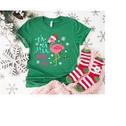 Fa La La La Mingo Shirt, Flamingo Christmas Lights Shirt, Christmas Family Shirt, Merry Christmas Shirt, Christmas Gift,