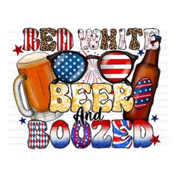 Red White And Boozed Png File,4th of July,Freedom,American Flag, Red White, Beer Png, American Design,Digital Download,S