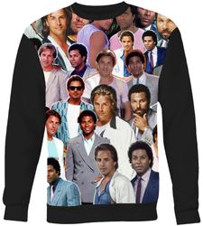 miami vice photo collage sweatshirt
