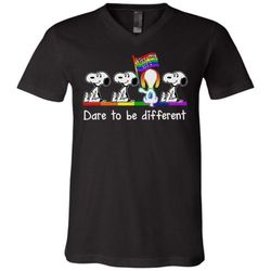 Snoopy Kiss my ass Dare to be different Unisex V-neck