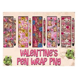 valentine's day pen wrap png sublimation design, happy valentine's day png, pen wrap png, pen wrap png,digital download,