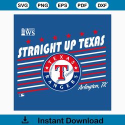 2023 World Series Local Lines Straight Up Texas SVG File
