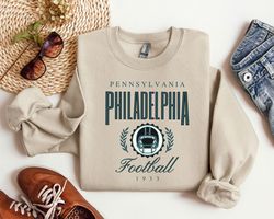 Philadelphia Football Sweatshirt, Vintage Style Philadelphia Football Crewneck, Football Sweatshirt, Philadelphia Sweats