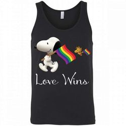 Snoopy Love Wins LGBT Pride Tank Top