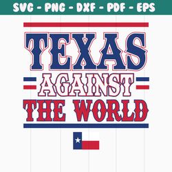 Retro Texas Against The World SVG Graphic Design File