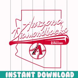 Retro Arizona Diamondbacks 2023 World Series SVG File