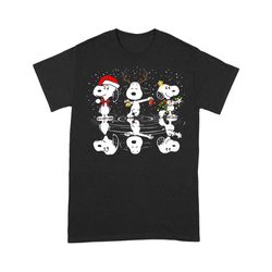 Snoopy Santa Water Reflection Christmas T-shirt