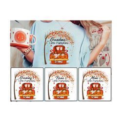 Personalization Grandma Little Pumpkins Png, Pumpkin Truck Png, Autumn Pumpkin Png, Gnomes Png, Pumpkin Season Png, Thanksgiving Png
