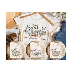 Mama Png Bundle for Mothers Day Gifts for Mom Floral Mama Png Personalization Blessed To Be Called Grandma Png Mothers Day Gifts