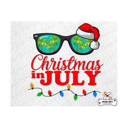 Christmas In July Santa Hat Svg, Summer Vibes, Independence Day, 4th of July Svg, Tropical Png Files, Svg, Png Files For Cricut Sublimation