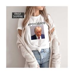 Donald Trump Mugshot 2023 T-Shirt, Trump Mugshot Photo Tee, Trump Meme Shirt