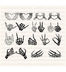 Skeleton Hands SVG Skull Skeleton Hand Halloween svg Rack Hand Svg Middle Finger svg Cricut Cut Files Instant Download