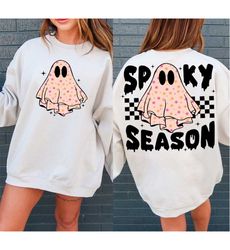 Spooky Season SVG Png, Halloween Sublimation Digital Design Download, cute ghost svg, spooky girl png, trendy svg, pumpk