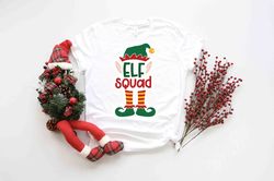 Elf Squad Shirt, Elf Shirt, Santa's Elf Merry Christmas Matching Family Christmas Shirts Sweatshirts, Elf Tees, Cute Chr