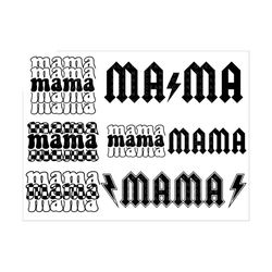 Mama Svg Bundle Rocker Mama Svg Stacked Mama Svg Leopard Mama Svg Mom Svg Mother's Day Svg Mama Clipart Mom Life Svg Mama Png Cut File