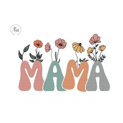 Floral Mama PNG-Sublimation Design Download-Mama sublimation, mom png, retro mama png, summer mama png, spring mama png, mama png