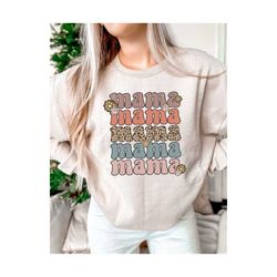 Mama PNG, Sublimation Png, Leopard Mama, Retro Mama Png, Sublimation Design, Mom Png, Mama Shirt Design, Mother's Day Png, Digital Download