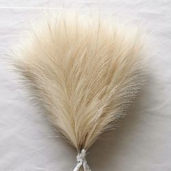 Indoor Decoration,  Artificial Pampas Grass,Fluffy Faux Pampas Grass Decor for Vase Fake Flowers , decorative object