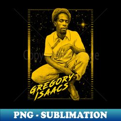 Gregory Isaacs  Retro Fan Art - Special Edition Sublimation PNG File - Capture Imagination with Every Detail
