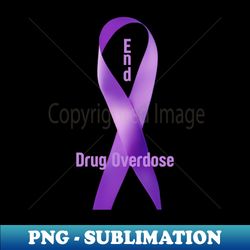 Drug Overdose Awareness Ribbon - Unique Sublimation PNG Download - Add a Festive Touch to Every Day
