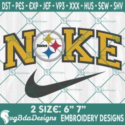 Nike Pittsburgh Steelers Embroidery Designs, Pittsburgh Steelers Football Embroidery, NFL with Nike Embroidered