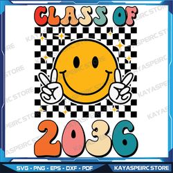 Class OF 2036 svg, Senior 2036 Graduation or First Day Of School Digital Svg. School svg ,Eps File, Instant Download