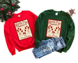 Nort Pole Sweatshirt,vintage christmas, Retro Christmas Sweat, Soft Women Christmas Sweat, Christmas Party Sweat, Merry