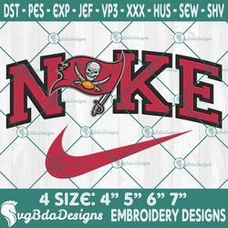 Nike Tampa Bay Buccaneers Embroidery Designs, Tampa Bay Buccaneers Football Embroidery, NFL with Nike Embroidered