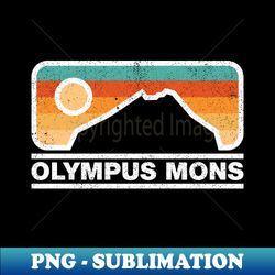 Olympus Mons - Mars Vintage - Exclusive PNG Sublimation Download - Enhance Your Apparel with Stunning Detail
