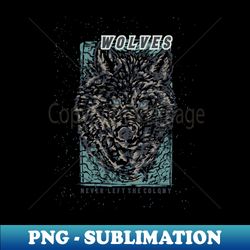 Wolves vintage - PNG Transparent Sublimation File - Defying the Norms