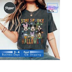 Retro Mickey And Friends Shirts, Disney Halloween Shirt, Retro Disney Shirt, Women Disneyworld, Family Vacation Shirt, D