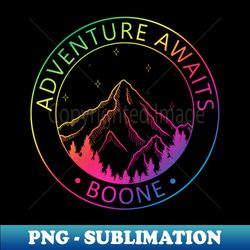 Boone North Carolina USA - Adventure Awaits - Premium Sublimation Digital Download - Transform Your Sublimation Creations