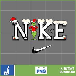 The Grinch Png, Nike Png, Merry Grnichmas Png, Retro Grinch Png